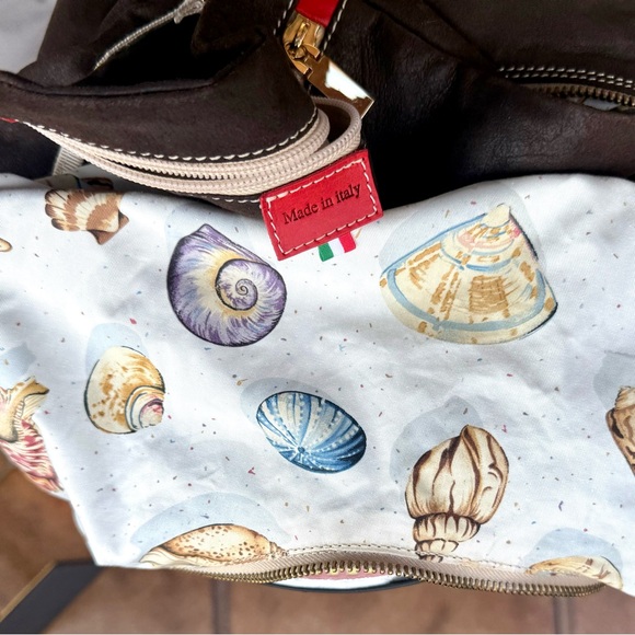 Caerulea Italian Suede Brown Bag - Picture 13 of 16